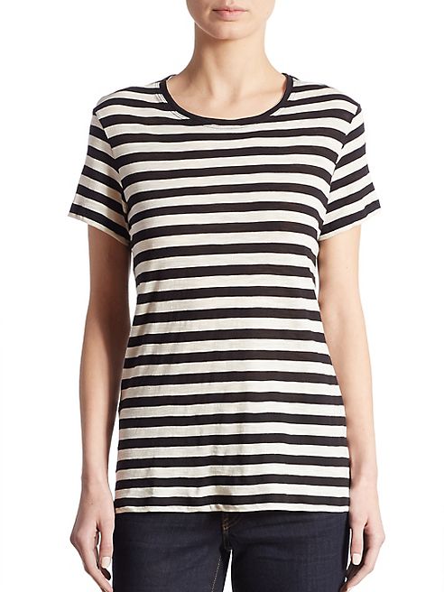 Proenza Schouler - Baggy Striped Tie-Back Tee