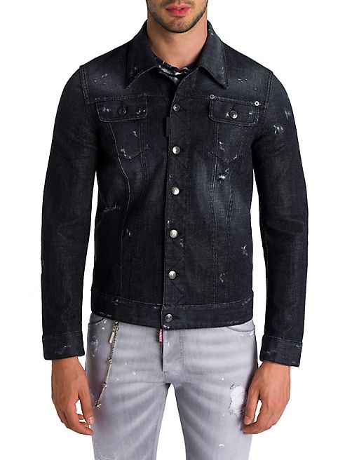 DSQUARED2 - Sparkle Distressed Denim Jacket