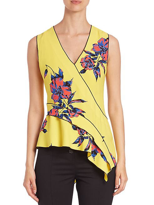 Proenza Schouler - Printed Asymmetrical Top