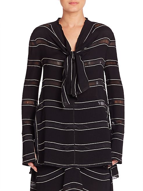 Proenza Schouler - Long Sleeve Knot Top