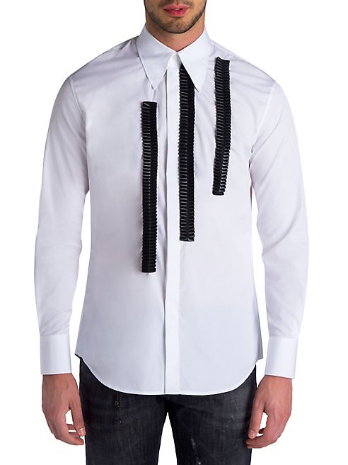 DSQUARED2 - Ruffle Trimmed Woven Shirt