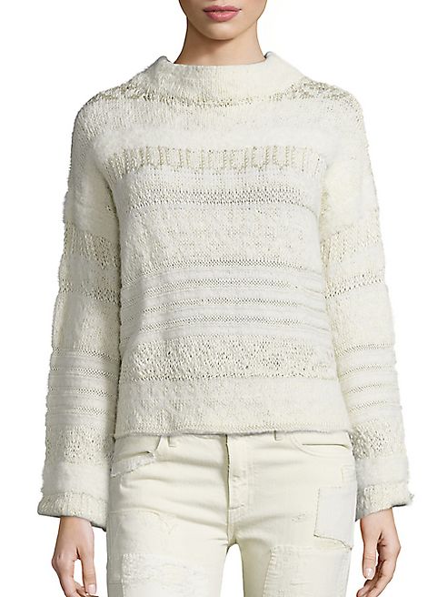 Polo Ralph Lauren - Wool-Blend Jacquard Mockneck Sweater