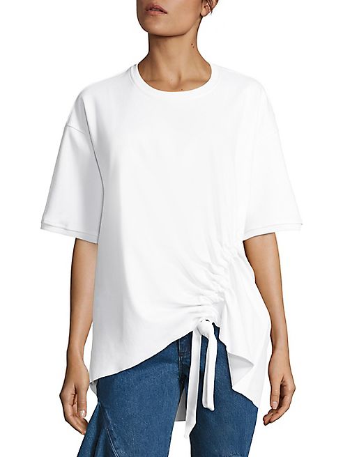 Marques'Almeida - Side-Tie Jersey Tee