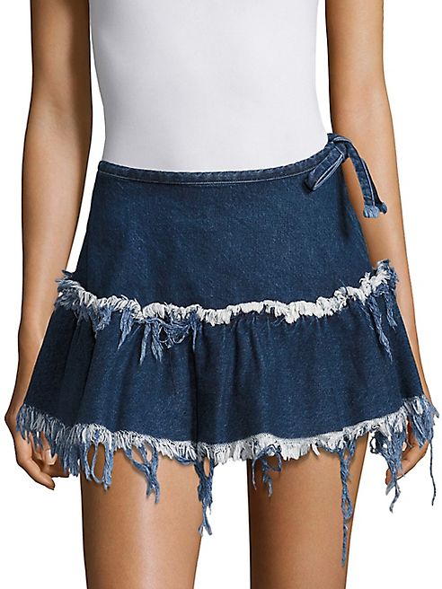 Marques'Almeida - Frayed Mini Skirt