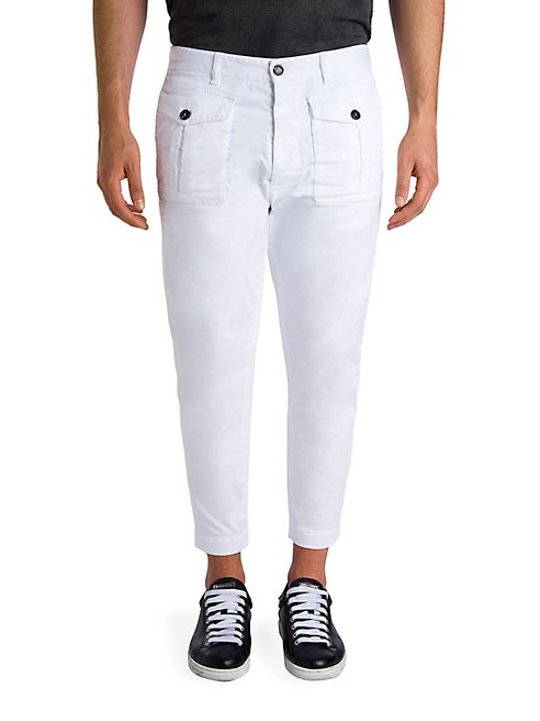 DSQUARED2 - Cropped Cotton Cargo Pants