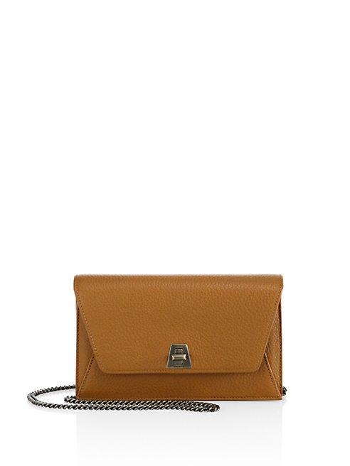 Akris - Anouk Leather Envelope Chain Crossbody Bag