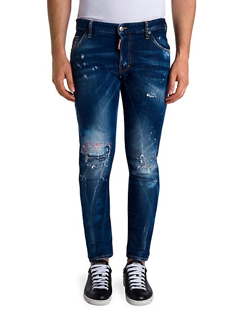 DSQUARED2 - Distressed Skinny-Fit Jeans