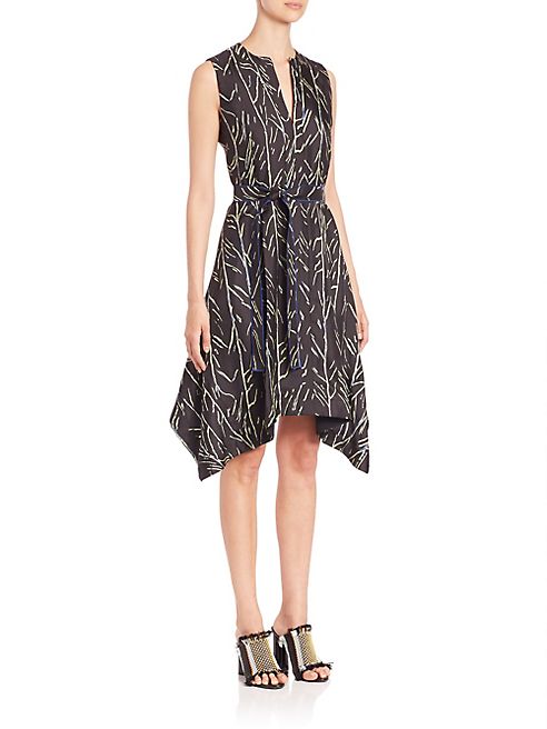 Proenza Schouler - Printed Silk Twill Dress