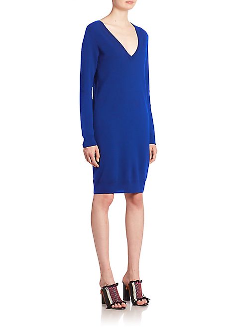 Proenza Schouler - Button-Back Wool Knit Dress