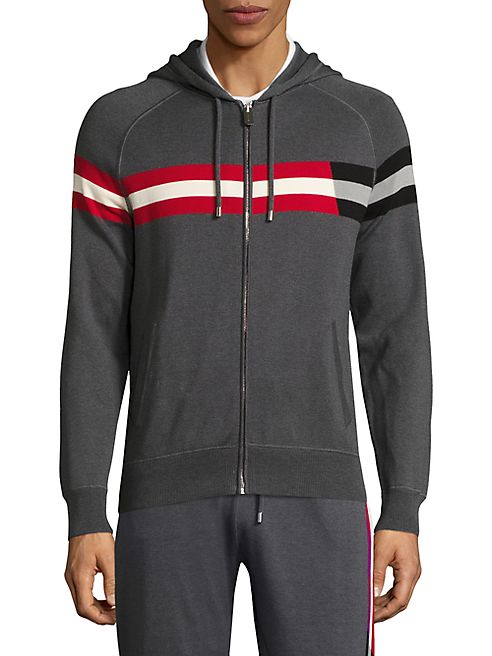 Bally - Striped Hooded Sweater