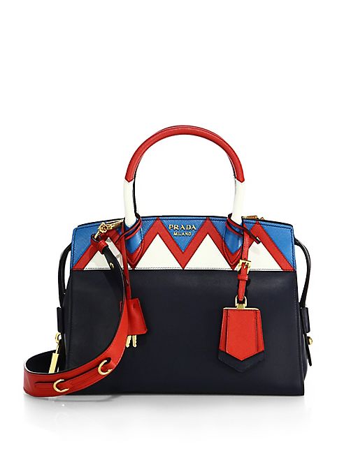 Prada - Medium Greco Esplanade City Leather Tote