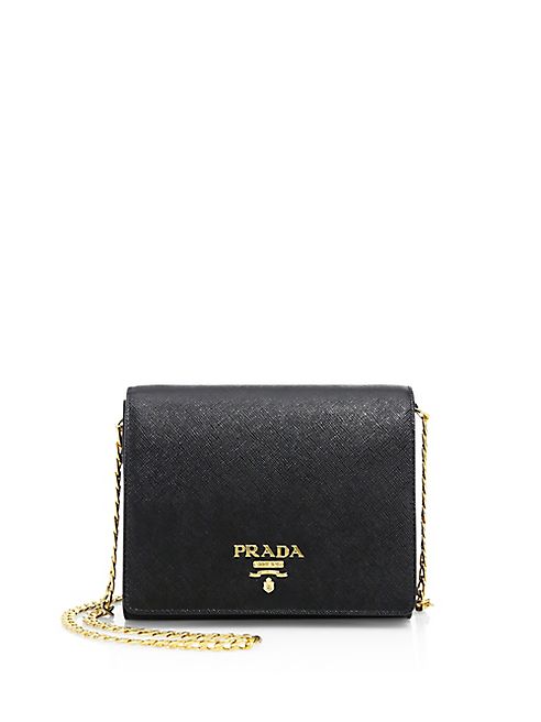 Prada - Saffiano Lux Chain Wallet