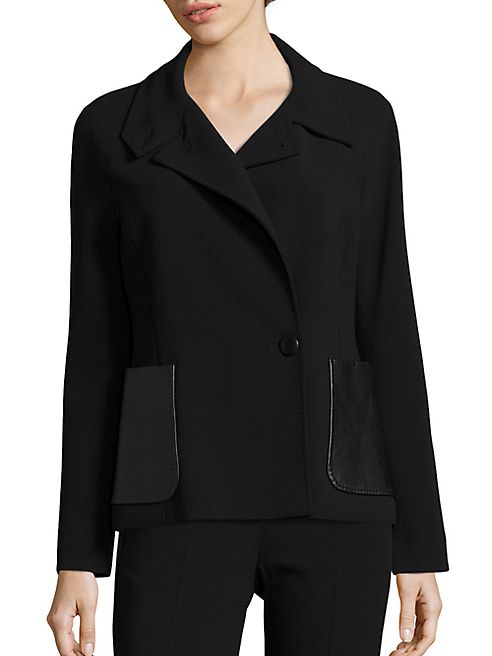 Max Mara - Agreste Leather Pocket Jacket