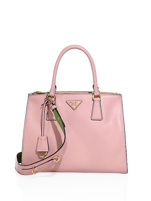 Prada - City   Leather Medium Double-Zip Tote