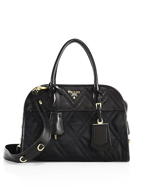 Prada - Tessuto Impunto Nylon & Leather Satchel