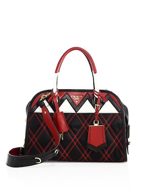 Prada - Tessuto Impunto Nylon & Leather Satchel