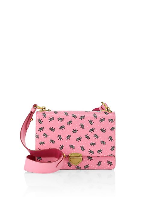 Prada - Elephant Saffiano Leather Crossbody Bag