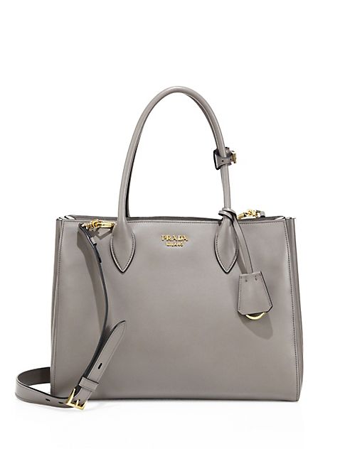 Prada - City Two-Tone Leather Tote