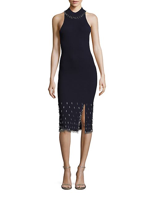 Jonathan Simkhai - Beaded Knit Racerback Dress