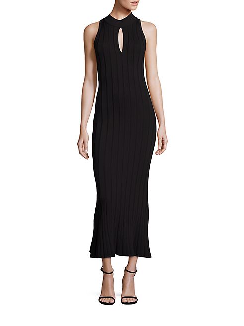 Jonathan Simkhai - Rib-Knit Mockneck Midi Dress