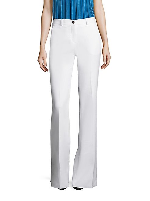 Roberto Cavalli - Cotton & Silk Flared Pants