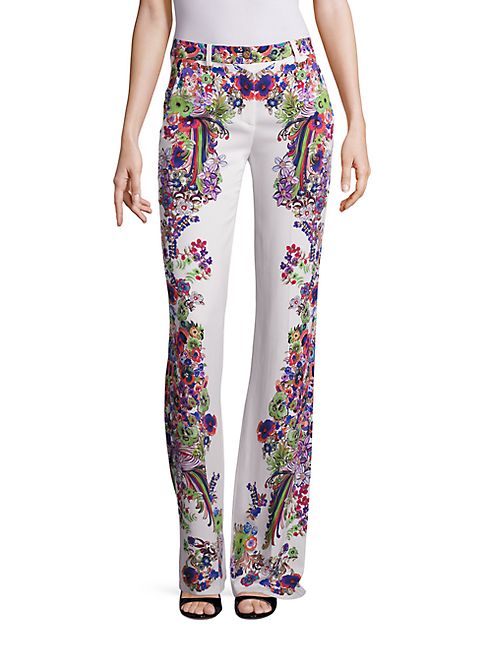 Roberto Cavalli - Cady Printed Flared Pants