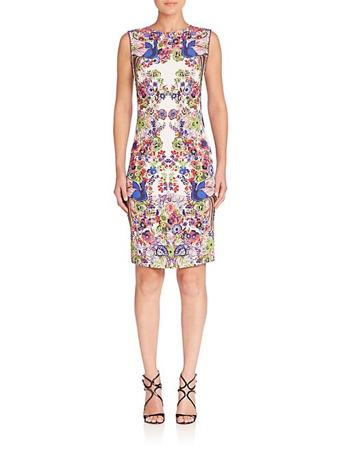 Roberto Cavalli - Printed Jersey Sheath Dress