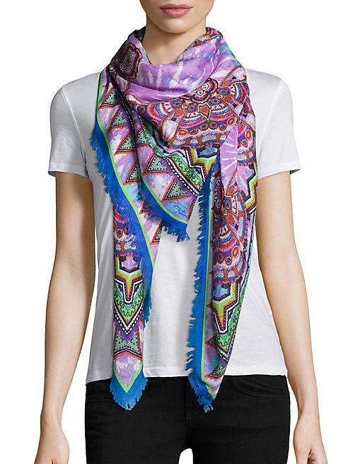 Roberto Cavalli - Multicolor Modal Scarf