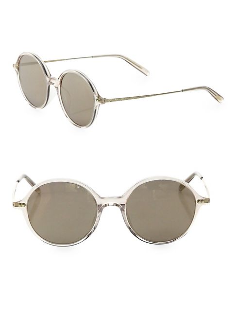 Oliver Peoples - Corby 51MM Round Mirrored Sunglasses