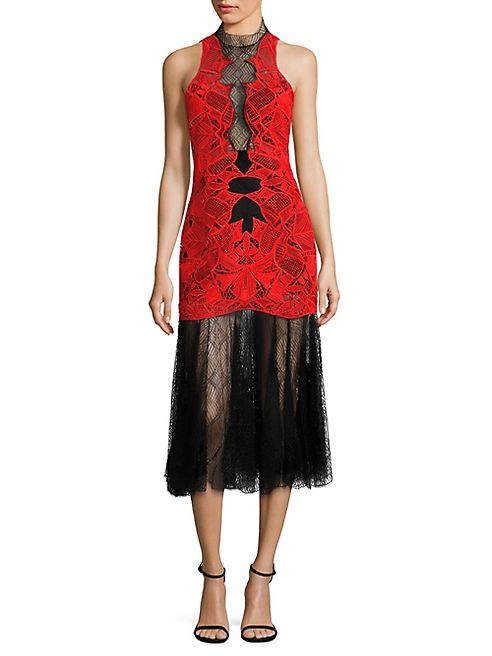 Jonathan Simkhai - Dome Lace Applique Midi Dress