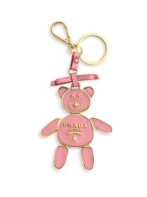 Prada - Saffiano Leather Bear Keychain