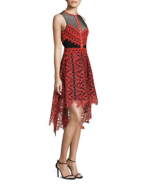 Jonathan Simkhai - Embroidered Organza Hi-Lo Dress