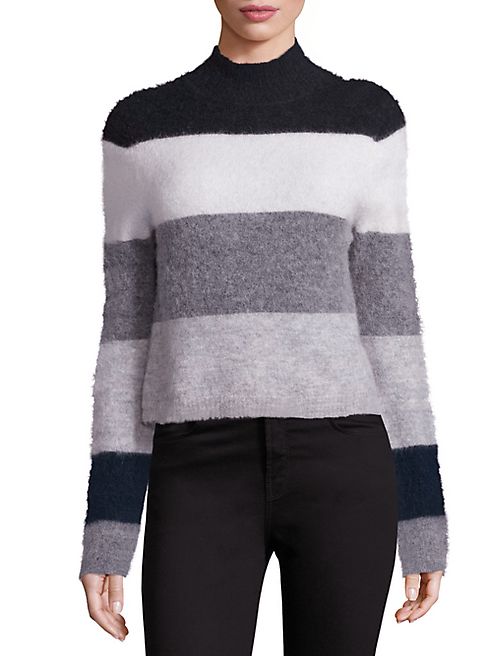 Equipment - Ren Striped Mockneck Sweater