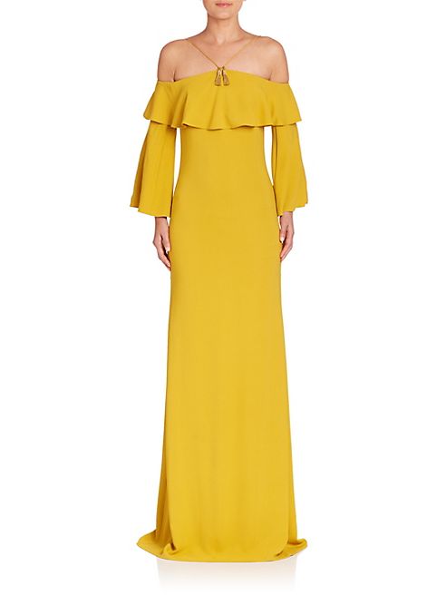 Roberto Cavalli - Cady Off-The-Shoulder Ruffle Gown