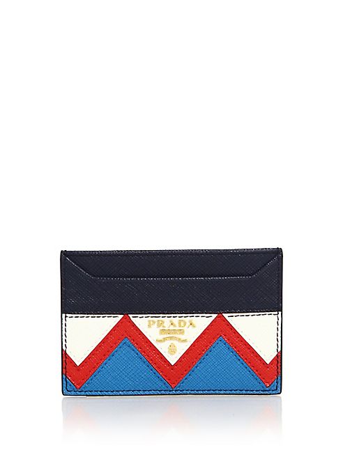 Prada - Greco Saffiano Leather Card Case