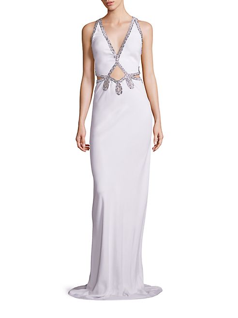 Roberto Cavalli - Cady Embellished Cutout Gown