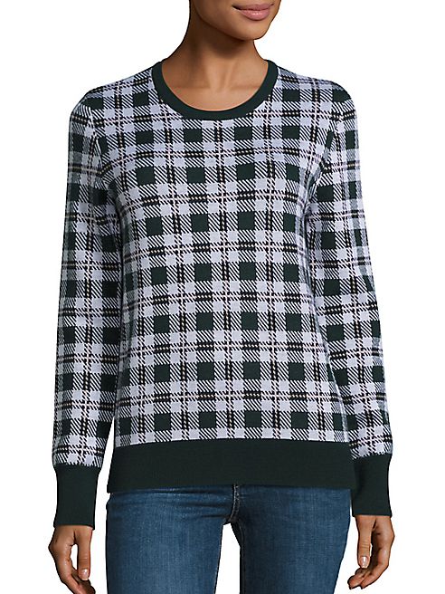 Equipment - Shane Plaid Merino Wool Sweater