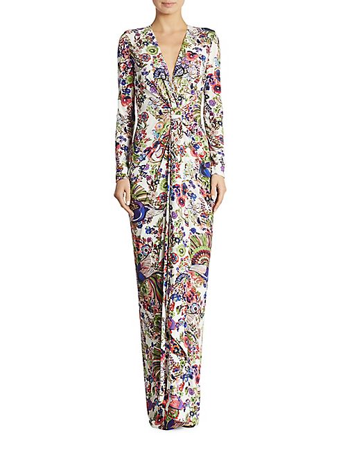 Roberto Cavalli - Gathered Jersey Gown