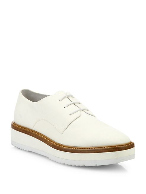 Vince - Tanner Double Platform Leather Oxfords