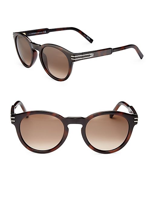 Montblanc - 51MM Round Sunglasses