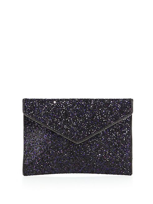 Rebecca Minkoff - Leo Glitter Envelope Clutch