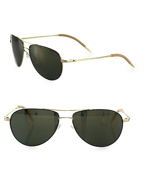 Oliver Peoples - Benedict 59MM Mirrored Aviator Sunglasses