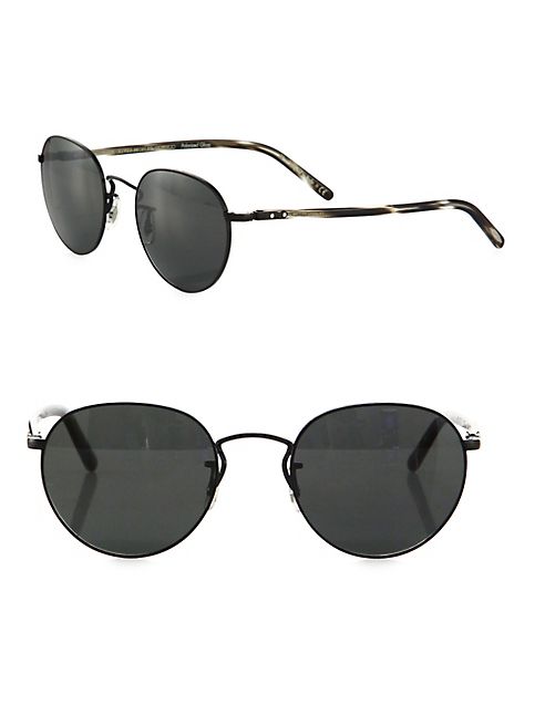 Oliver Peoples - Hassett 52MM Round Sunglasses