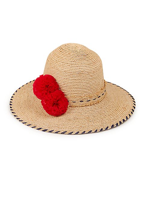 Lola Hats - Shorex Pom-Pom Raffia Sun Hat