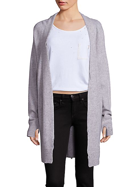 RtA - Serge Distressed Cashmere Cardigan