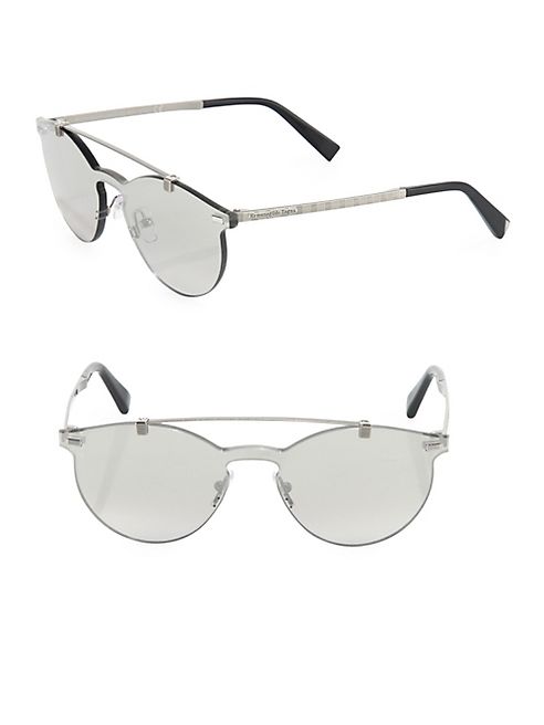 Ermenegildo Zegna - 52MM Double-Bridge Rimless Sunglasses