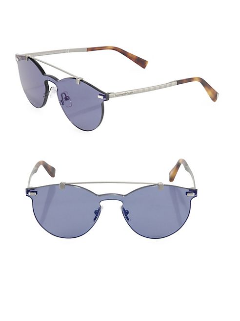 Ermenegildo Zegna - 52MM Double-Bridge Rimless Sunglasses