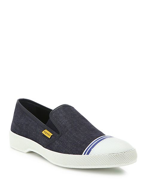 Prada - Denim Slip-On Sneakers