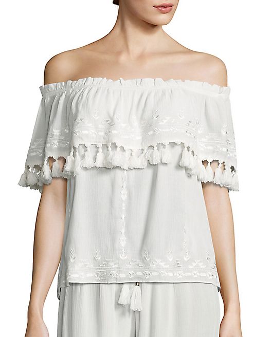 Parker Beach - Sandy Off-the-Shoulder Top