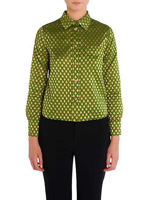 Miu Miu - Printed Button Front Shirt